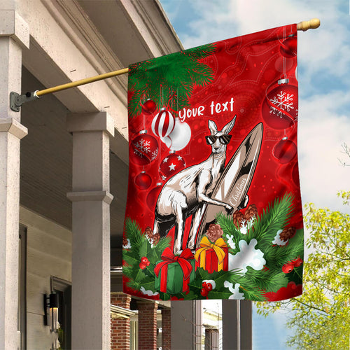 personalised-kangaroo-lover-garden-flag-australia-merry-christmas-aboriginal