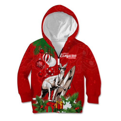 personalised-kangaroo-lover-kid-hoodie-australia-merry-christmas-aboriginal