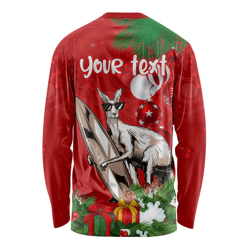 personalised-kangaroo-lover-long-sleeve-shirt-australia-merry-christmas-aboriginal