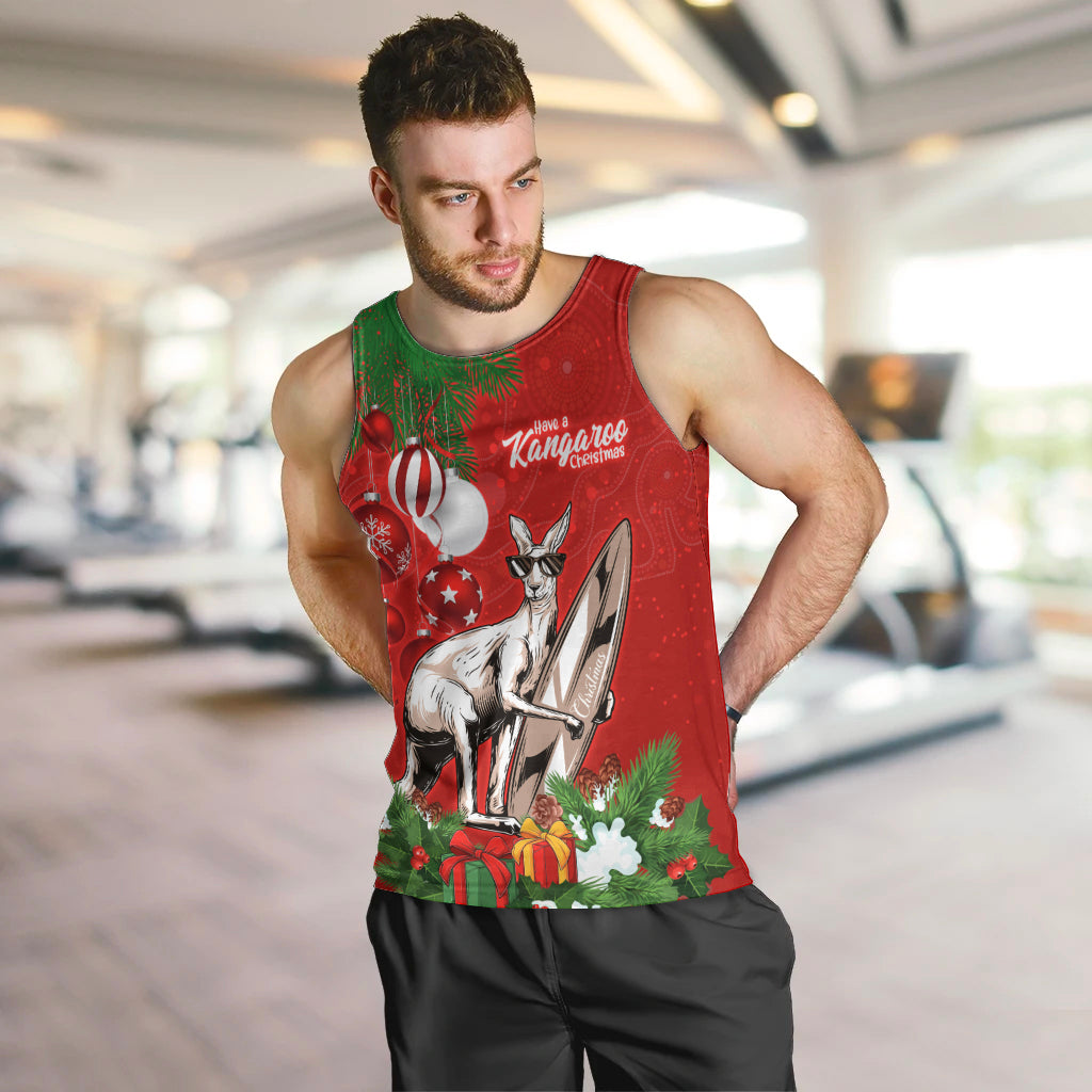 personalised-kangaroo-lover-men-tank-top-australia-merry-christmas-aboriginal
