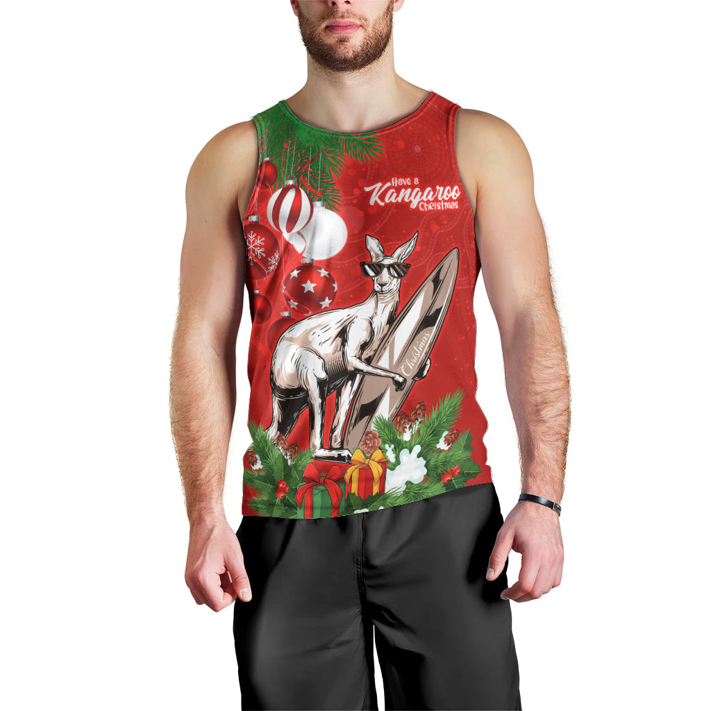 personalised-kangaroo-lover-men-tank-top-australia-merry-christmas-aboriginal