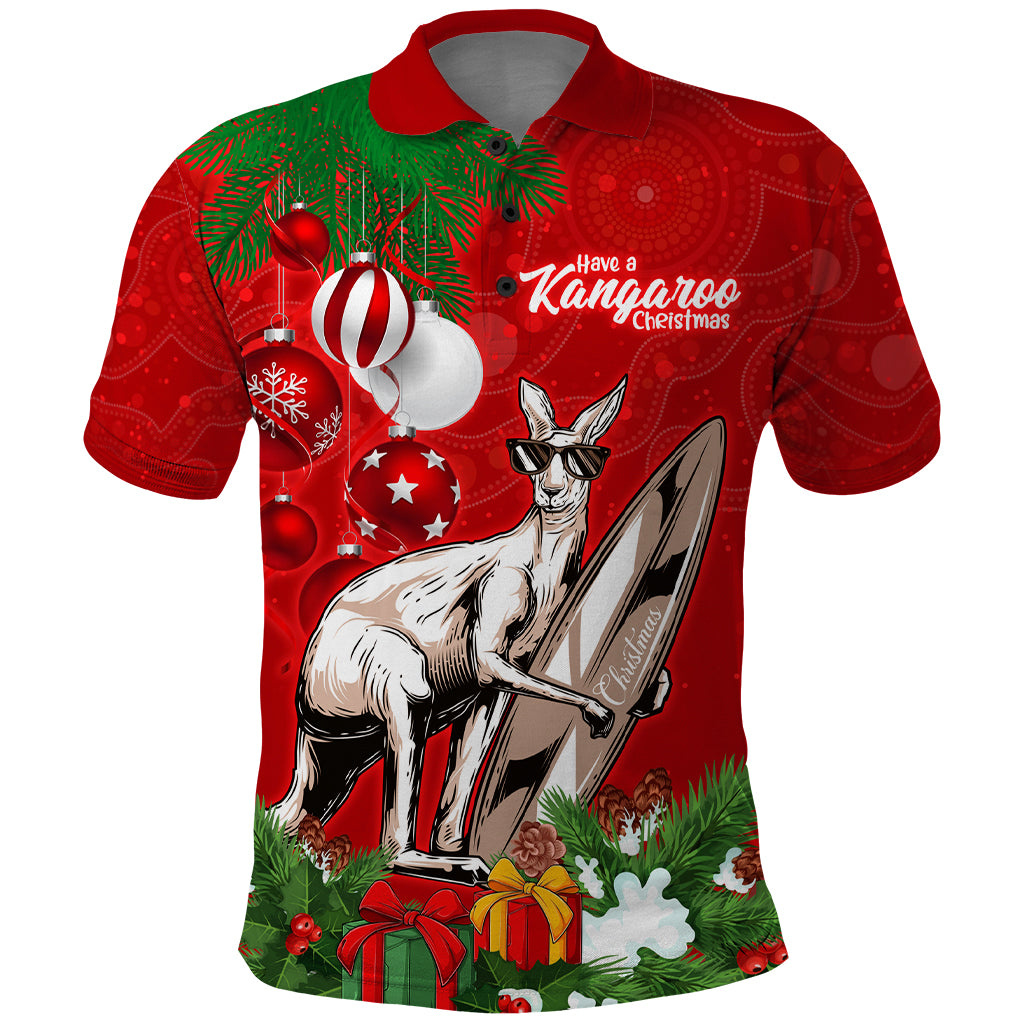 personalised-kangaroo-lover-polo-shirt-australia-merry-christmas-aboriginal