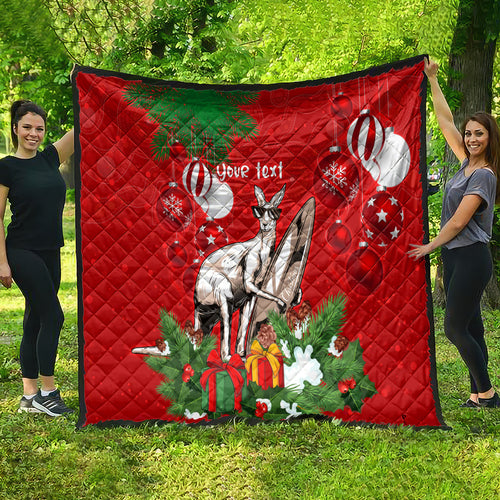 personalised-kangaroo-lover-quilt-australia-merry-christmas-aboriginal