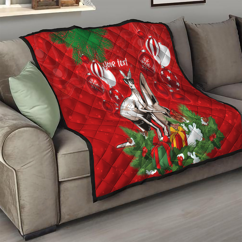 personalised-kangaroo-lover-quilt-australia-merry-christmas-aboriginal