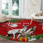 personalised-kangaroo-lover-round-carpet-australia-merry-christmas-aboriginal