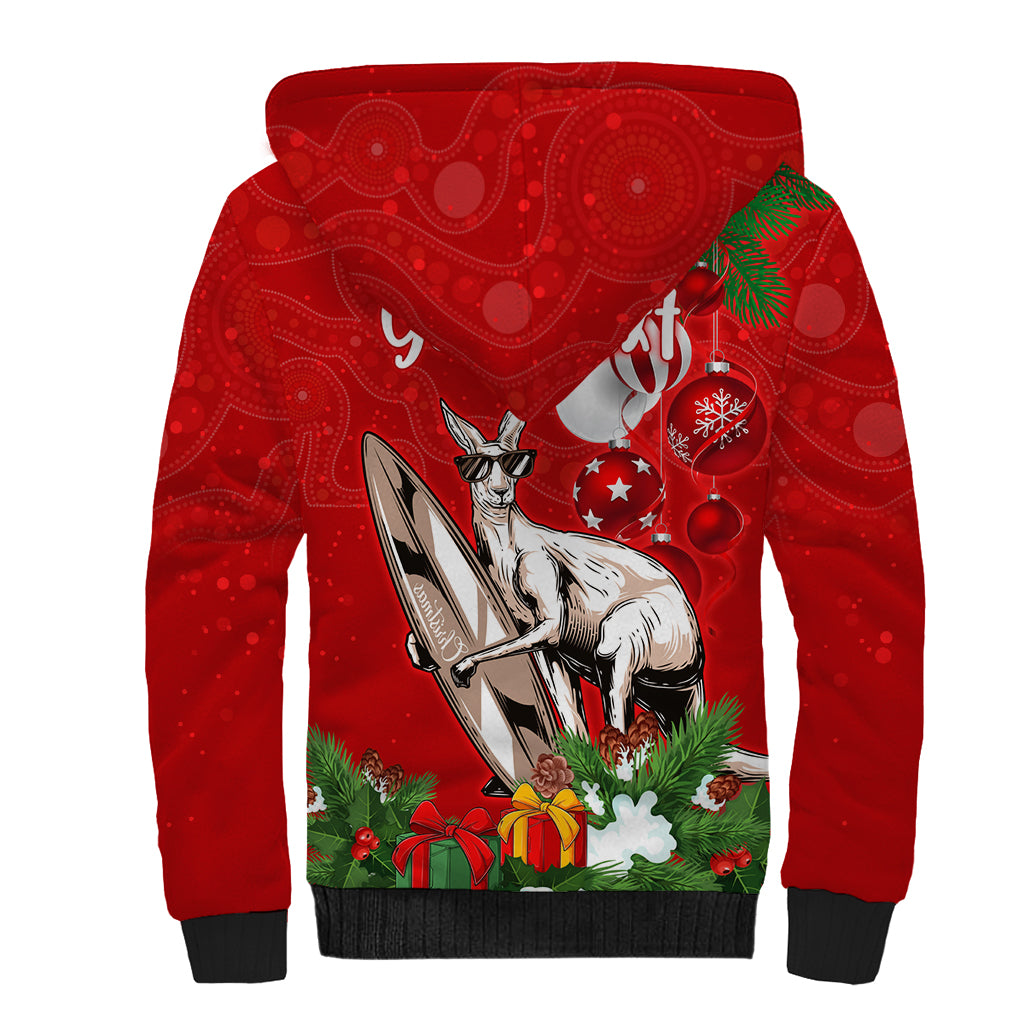 personalised-kangaroo-lover-sherpa-hoodie-australia-merry-christmas-aboriginal