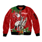 personalised-kangaroo-lover-sleeve-zip-bomber-jacket-australia-merry-christmas-aboriginal
