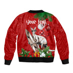 personalised-kangaroo-lover-sleeve-zip-bomber-jacket-australia-merry-christmas-aboriginal
