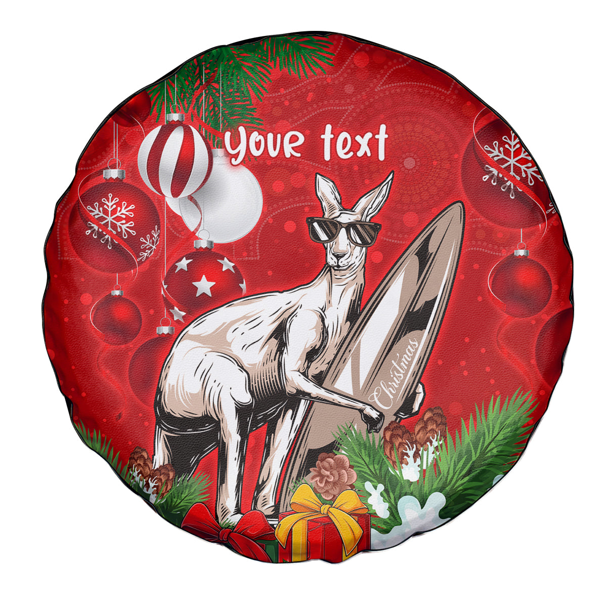 personalised-kangaroo-lover-spare-tire-cover-australia-merry-christmas-aboriginal