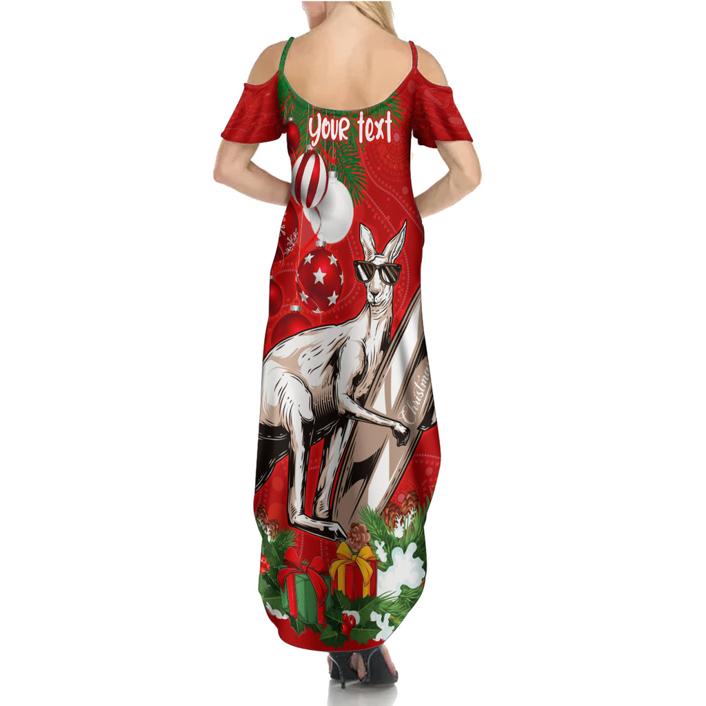 personalised-kangaroo-lover-summer-maxi-dress-australia-merry-christmas-aboriginal