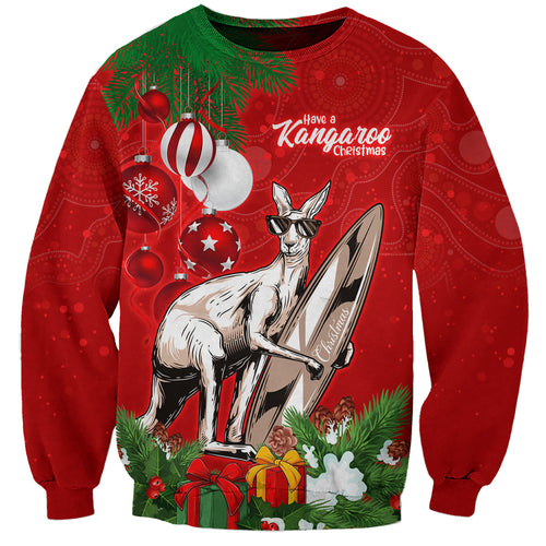 personalised-kangaroo-lover-sweatshirt-australia-merry-christmas-aboriginal