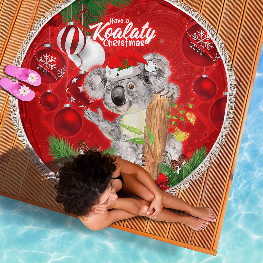 koala-lover-beach-blanket-australia-merry-christmas-aboriginal