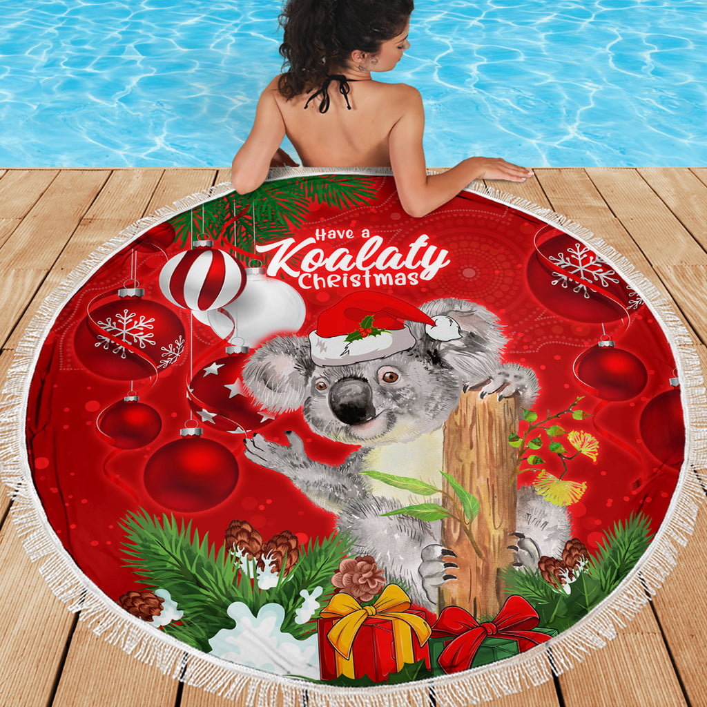 koala-lover-beach-blanket-australia-merry-christmas-aboriginal