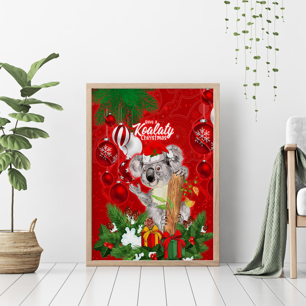 koala-lover-canvas-wall-art-australia-merry-christmas-aboriginal