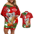 koala-lover-couples-matching-off-shoulder-short-dress-and-hawaiian-shirt-australia-merry-christmas-aboriginal