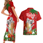 koala-lover-couples-matching-short-sleeve-bodycon-dress-and-hawaiian-shirt-australia-merry-christmas-aboriginal