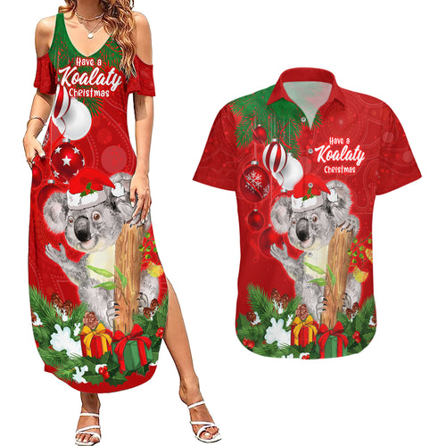 koala-lover-couples-matching-summer-maxi-dress-and-hawaiian-shirt-australia-merry-christmas-aboriginal