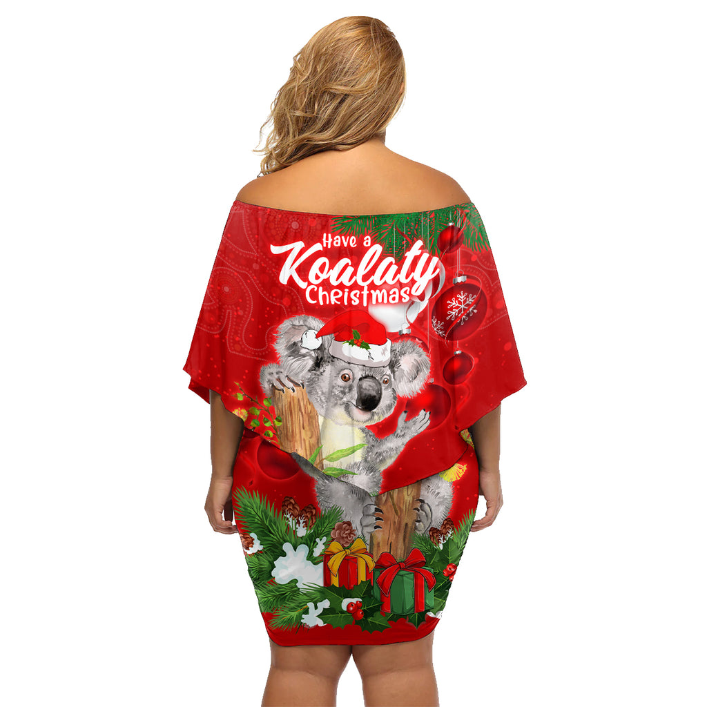 koala-lover-family-matching-off-shoulder-short-dress-and-hawaiian-shirt-australia-merry-christmas-aboriginal