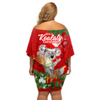 koala-lover-family-matching-off-shoulder-short-dress-and-hawaiian-shirt-australia-merry-christmas-aboriginal
