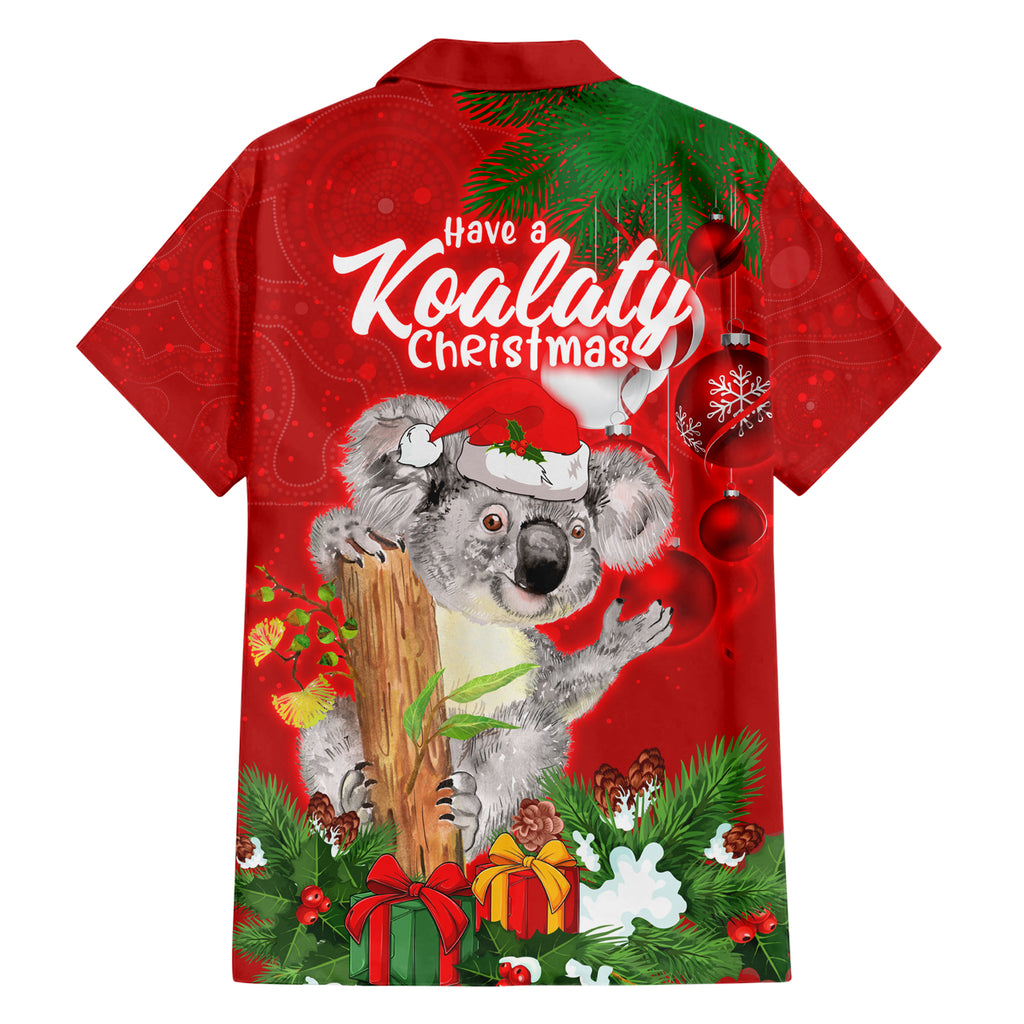 koala-lover-family-matching-short-sleeve-bodycon-dress-and-hawaiian-shirt-australia-merry-christmas-aboriginal