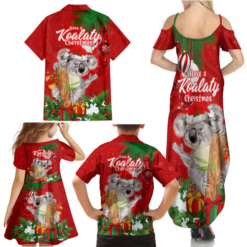 koala-lover-family-matching-summer-maxi-dress-and-hawaiian-shirt-australia-merry-christmas-aboriginal