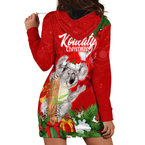 koala-lover-hoodie-dress-australia-merry-christmas-aboriginal