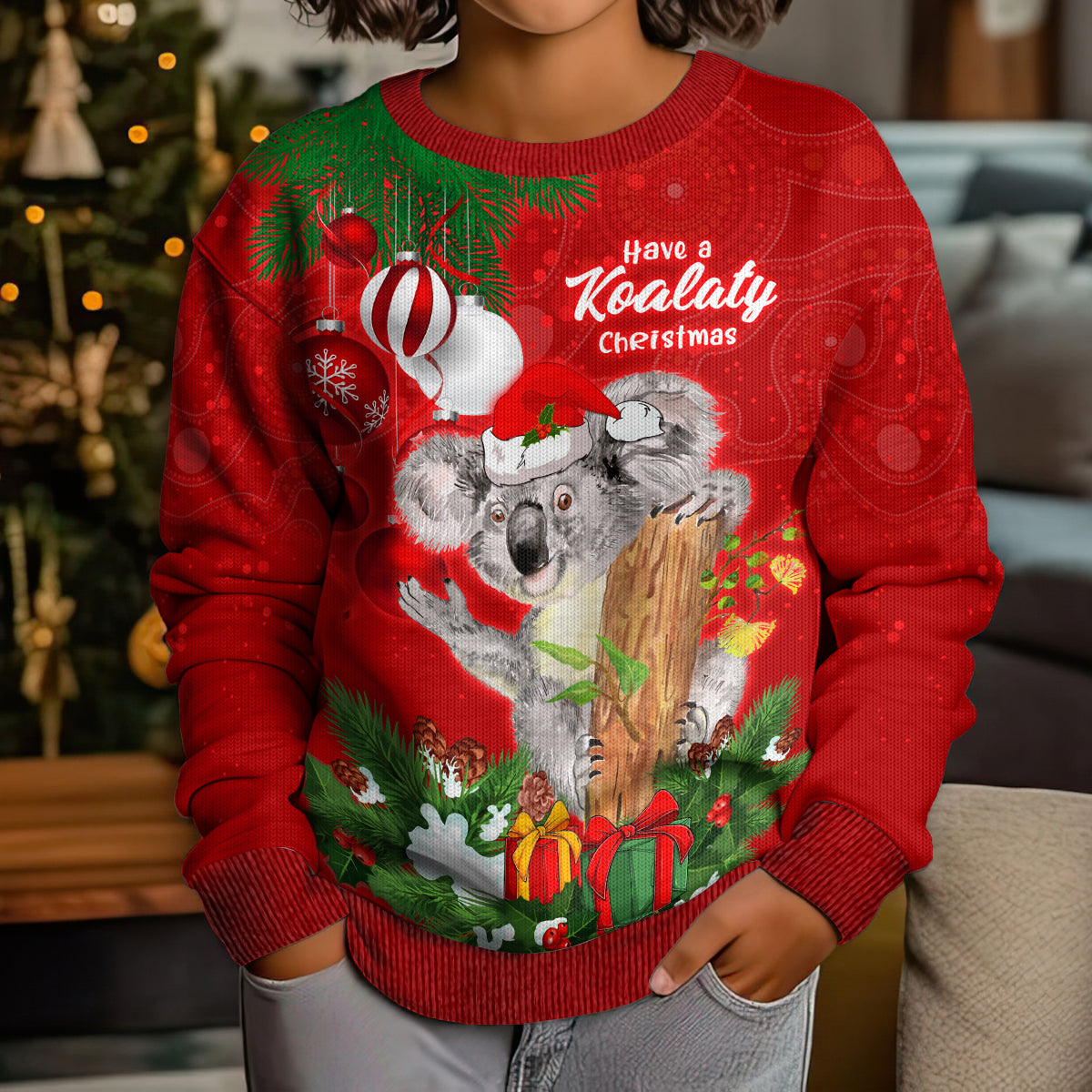 koala-lover-kid-ugly-christmas-sweater-australia-merry-christmas-aboriginal