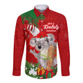 koala-lover-long-sleeve-button-shirt-australia-merry-christmas-aboriginal