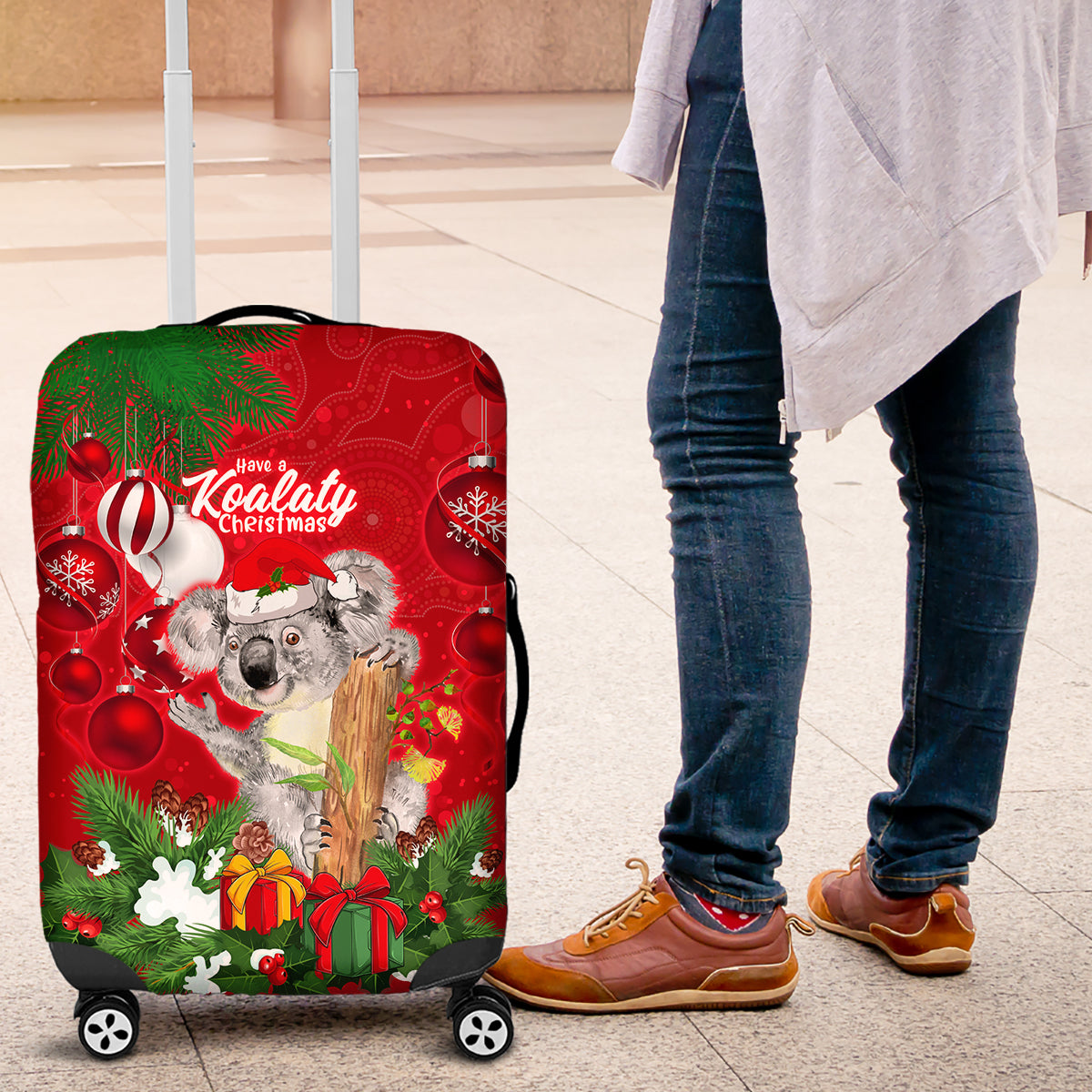 koala-lover-luggage-cover-australia-merry-christmas-aboriginal