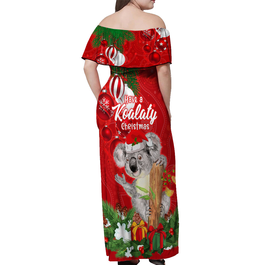 koala-lover-off-shoulder-maxi-dress-australia-merry-christmas-aboriginal