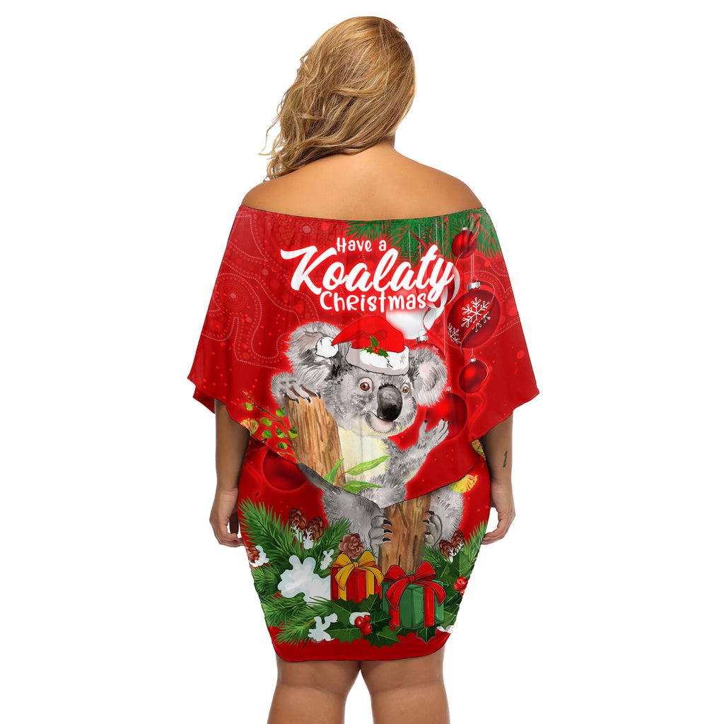 koala-lover-off-shoulder-short-dress-australia-merry-christmas-aboriginal