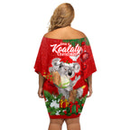 koala-lover-off-shoulder-short-dress-australia-merry-christmas-aboriginal