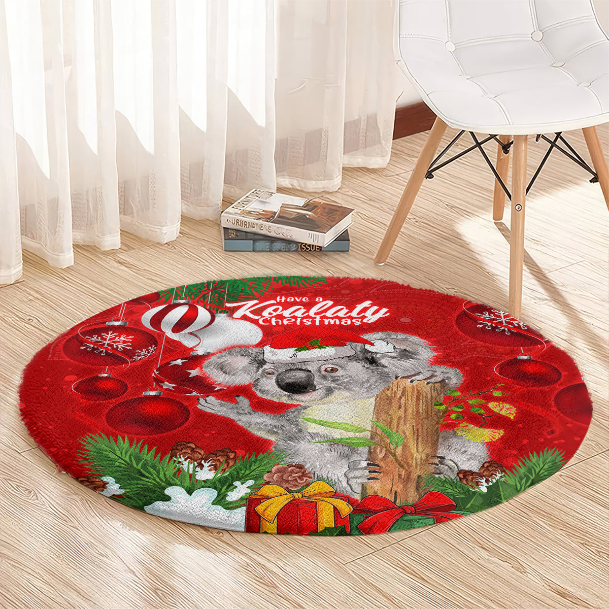 koala-lover-round-carpet-australia-merry-christmas-aboriginal