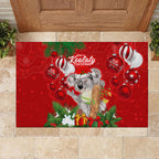 koala-lover-rubber-doormat-australia-merry-christmas-aboriginal