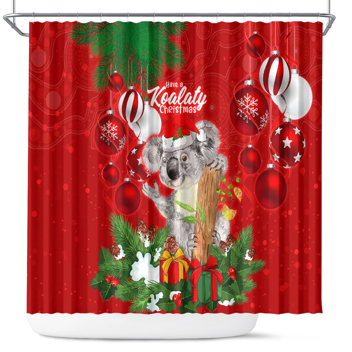 koala-lover-shower-curtain-australia-merry-christmas-aboriginal