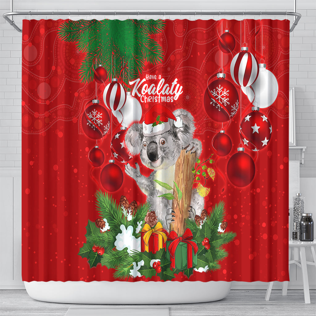 koala-lover-shower-curtain-australia-merry-christmas-aboriginal
