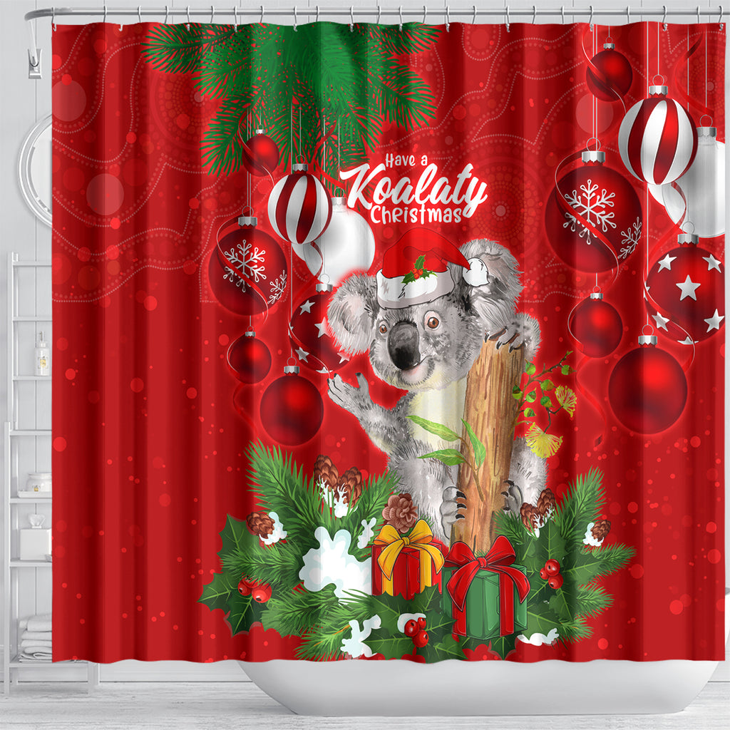 koala-lover-shower-curtain-australia-merry-christmas-aboriginal