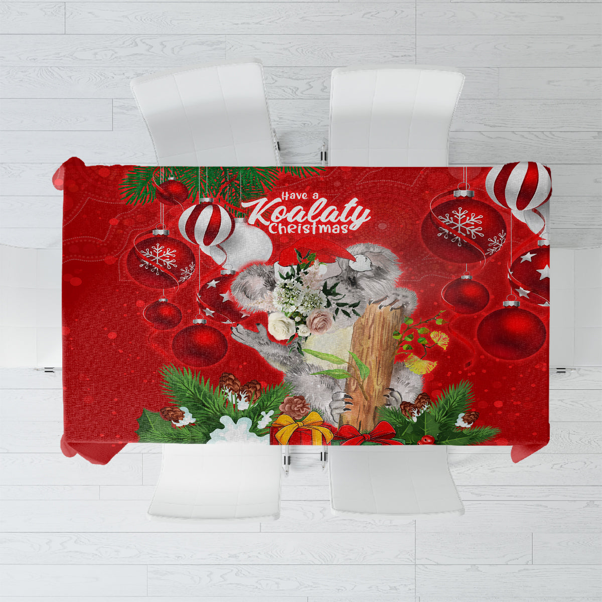 koala-lover-tablecloth-australia-merry-christmas-aboriginal