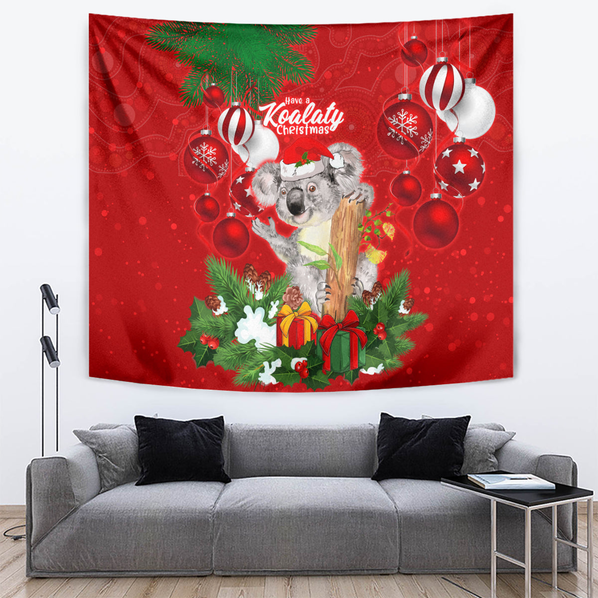 koala-lover-tapestry-australia-merry-christmas-aboriginal