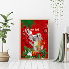 personalised-koala-lover-canvas-wall-art-australia-koalaty-merry-christmas-aboriginal