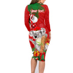 personalised-koala-lover-family-matching-long-sleeve-bodycon-dress-and-hawaiian-shirt-australia-koalaty-merry-christmas-aboriginal
