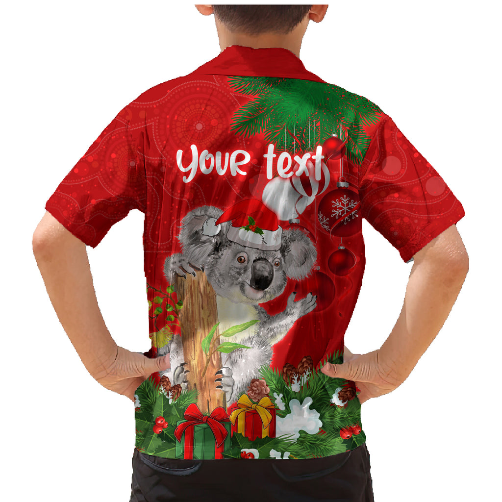 personalised-koala-lover-family-matching-mermaid-dress-and-hawaiian-shirt-australia-koalaty-merry-christmas-aboriginal
