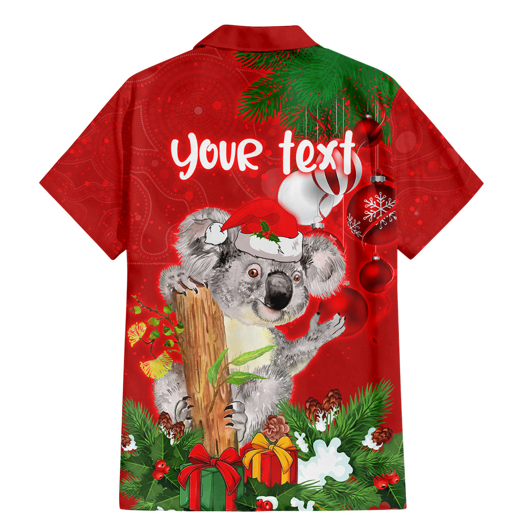 personalised-koala-lover-family-matching-mermaid-dress-and-hawaiian-shirt-australia-koalaty-merry-christmas-aboriginal