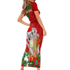 personalised-koala-lover-family-matching-short-sleeve-bodycon-dress-and-hawaiian-shirt-australia-koalaty-merry-christmas-aboriginal
