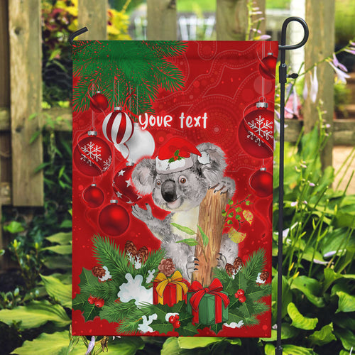 personalised-koala-lover-garden-flag-australia-koalaty-merry-christmas-aboriginal