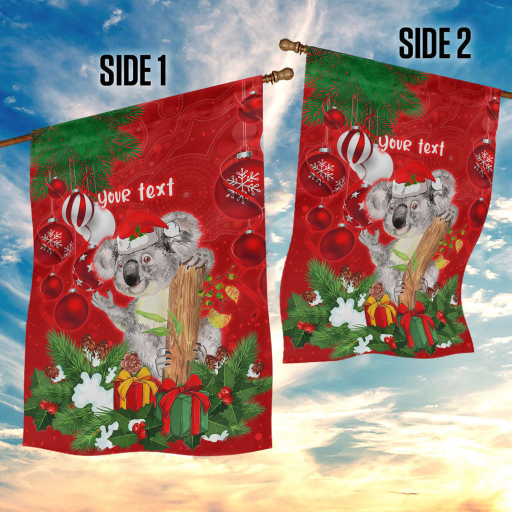 personalised-koala-lover-garden-flag-australia-koalaty-merry-christmas-aboriginal