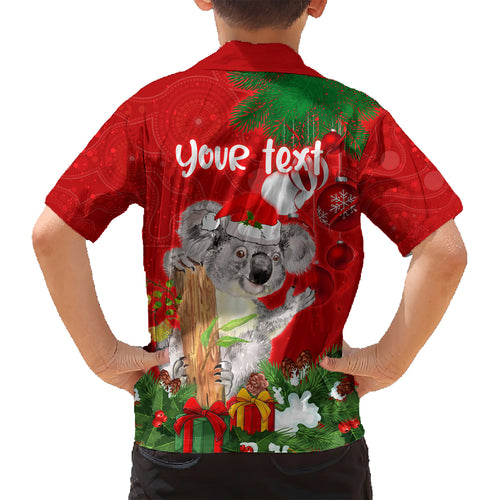 personalised-koala-lover-hawaiian-shirt-australia-koalaty-merry-christmas-aboriginal