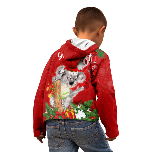 personalised-koala-lover-kid-hoodie-australia-koalaty-merry-christmas-aboriginal