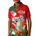 personalised-koala-lover-kid-polo-shirt-australia-koalaty-merry-christmas-aboriginal