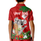 personalised-koala-lover-kid-polo-shirt-australia-koalaty-merry-christmas-aboriginal